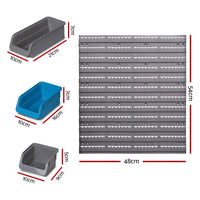 Giantz 48 Bin Wall Mounted Rack Storage Organiser Home & Garden > Storage Kings Warehouse 