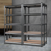Giantz 4x1.5M Warehouse Racking Shelving Storage Rack Steel Garage Shelf Shelves Kings Warehouse 
