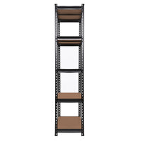 Giantz 4X1.8M Garage Shelving Warehouse Rack Storage Shelves Pallet Racking Black Storage Supplies Kings Warehouse 