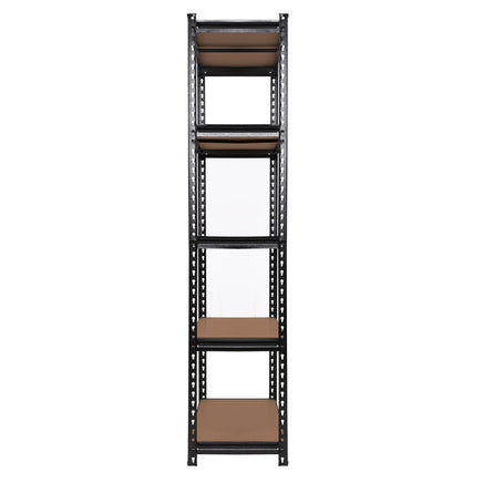 Giantz 4X1.8M Garage Shelving Warehouse Rack Storage Shelves Pallet Racking Black Storage Supplies Kings Warehouse 