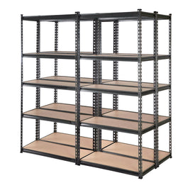 Giantz 4X1.8M Garage Shelving Warehouse Rack Storage Shelves Pallet Racking Charcoal Storage Supplies Kings Warehouse 