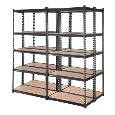 Giantz 4X1.8M Garage Shelving Warehouse Rack Storage Shelves Pallet Racking Charcoal Storage Supplies Kings Warehouse 