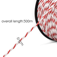 Giantz 500m Stainless Steel Polywire Poly Tape Electric Fence Kings Warehouse 