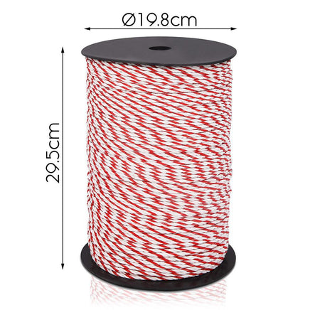 Giantz 500m Stainless Steel Polywire Poly Tape Electric Fence Kings Warehouse 