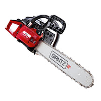 GIANTZ 52CC Petrol Commercial Chainsaw Chain Saw Bar E-Start Black Power Tools Kings Warehouse 