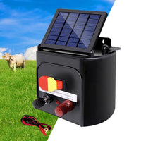 Giantz 5km Solar Electric Fence Charger Energiser Farm Supplies Kings Warehouse 