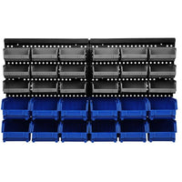 Giantz 60 Bin Wall Mounted Rack Storage Tools Garage Organiser Shed Work Bench Kings Warehouse 