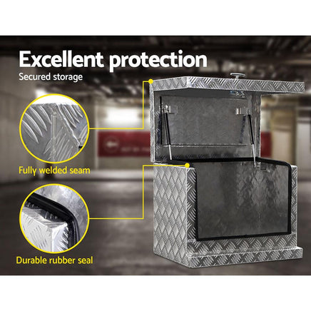Giantz 62x40x50cm Aluminium Tool box Ute Generator Toolbox Truck Trailer Canopy Kings Warehouse 