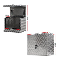 Giantz 62x40x50cm Aluminium Tool box Ute Generator Toolbox Truck Trailer Canopy Kings Warehouse 