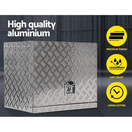 Giantz 75x50x55cm Aluminium Tool box Generator Toolbox Truck Ute Trailer Canopy Kings Warehouse 