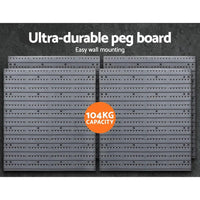 Giantz 88 Parts Wall-Mounted Storage Bin Rack Tool Garage Shelving Organiser Box Kings Warehouse 