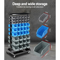 Giantz 90 Bin Storage Rack Stand Tools Kings Warehouse 