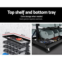Giantz 90 Bin Storage Rack Stand Tools Kings Warehouse 