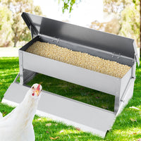 Giantz Auto Chicken Feeder Automatic Chook Poultry Treadle Self Opening Coop Kings Warehouse 