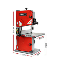Giantz Bandsaw Blades Guides Wood Timber Cutting Table Band Saw Blade Sharpener Kings Warehouse 