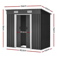 Giantz Garden Shed Outdoor Storage Sheds Tool Workshop 1.94x1.21M with Base garden sheds Kings Warehouse 