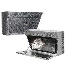 Giantz Pair of Under Tray Undertray Tool Box Aluminium Alloy Underbody Toolbox Tools Storage Kings Warehouse 