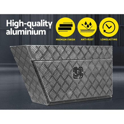Giantz Pair of Under Tray Undertray Tool Box Aluminium Alloy Underbody Toolbox Tools Storage Kings Warehouse 