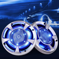 Giantz Set of 2 6.5inch LED Light Car Speakers Audio Kings Warehouse 