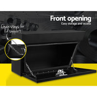 Giantz Ute Tool Box Right UnderTray Toolbox Under Tray Aluminium Underbody Tools Storage Kings Warehouse 