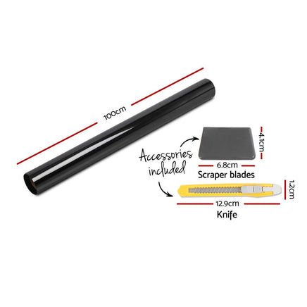 Giantz Window Tint Film Black Commercial Car Auto House Glass 152cm x 30m VLT 35% Kings Warehouse 