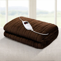 Giselle Bedding Electric Throw Blanket - Chocolate Bedding Kings Warehouse 