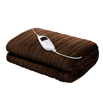 Giselle Bedding Electric Throw Blanket - Chocolate Bedding Kings Warehouse 
