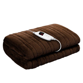 Giselle Bedding Electric Throw Blanket - Chocolate Bedding Kings Warehouse 