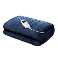 Giselle Bedding Electric Throw Blanket - Navy Bedding Kings Warehouse 