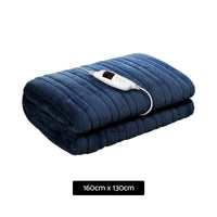 Giselle Bedding Electric Throw Blanket - Navy Bedding Kings Warehouse 