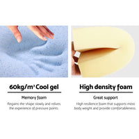 Giselle Bedding Foam Wedge Back Support Pillow - Beige Kings Warehouse 