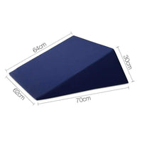 Giselle Bedding Foam Wedge Back Support Pillow - Blue Kings Warehouse 