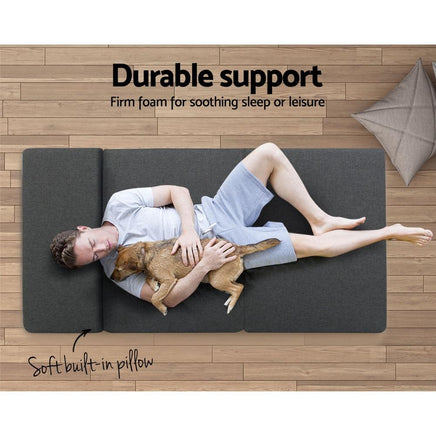Giselle Bedding Folding Mattress Foldable Portable Bed Floor Mat Camping Pad Kings Warehouse 