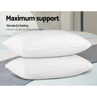 Giselle Bedding Goose Feather Down Twin Pack Pillow Giselle Bedding Kings Warehouse 