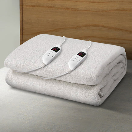 Giselle Bedding King Size Electric Blanket Fleece Bedding Kings Warehouse 
