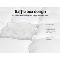Giselle Bedding Mattress Topper Pillowtop - Double Kings Warehouse 