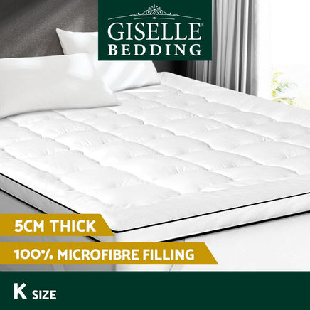 Giselle Bedding Mattress Topper Pillowtop - King Kings Warehouse 