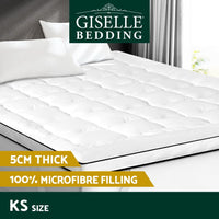 Giselle Bedding Mattress Topper Pillowtop - King Single Kings Warehouse 