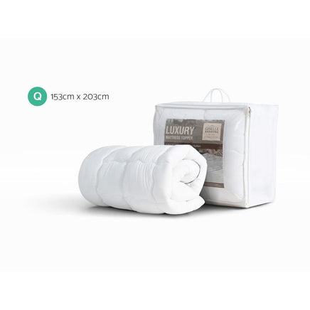 Giselle Bedding Mattress Topper Pillowtop - Queen Kings Warehouse 