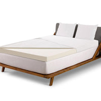 Giselle Bedding Memory Foam Mattress Topper w/Cover 8cm - King Mattresses Kings Warehouse 