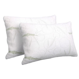 Giselle Bedding Set of 2 Bamboo Pillow with Memory Foam Bedding Kings Warehouse