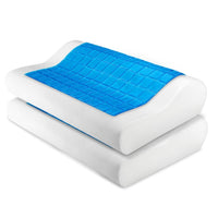 Giselle Bedding Set of 2 Cool Gell Memory Foam Pillows Bedding Kings Warehouse 