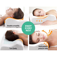 Giselle Bedding Set of 2 Cool Gell Memory Foam Pillows Bedding Kings Warehouse 