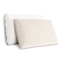 Giselle Bedding Set of 2 Natural Latex Pillow Kings Warehouse 