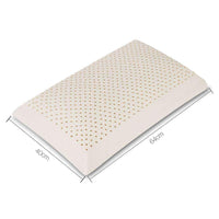 Giselle Bedding Set of 2 Natural Latex Pillow Kings Warehouse 