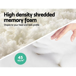 Giselle Bedding Set of 2 Visco Elastic Memory Foam Pillows Bedding Kings Warehouse 
