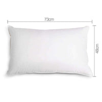 Giselle Bedding Set of 4 Medium & Firm Cotton Pillows Kings Warehouse 