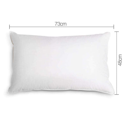 Giselle Bedding Set of 4 Medium & Firm Cotton Pillows Kings Warehouse 
