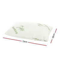 Giselle Hotel Pillow Bed Pillows 4 Pack Family Soft Medium Firm Bamboo Cover Kings Warehouse 