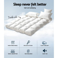 Giselle King Mattress Topper Bamboo Fibre Pillowtop Protector Bedding Kings Warehouse 